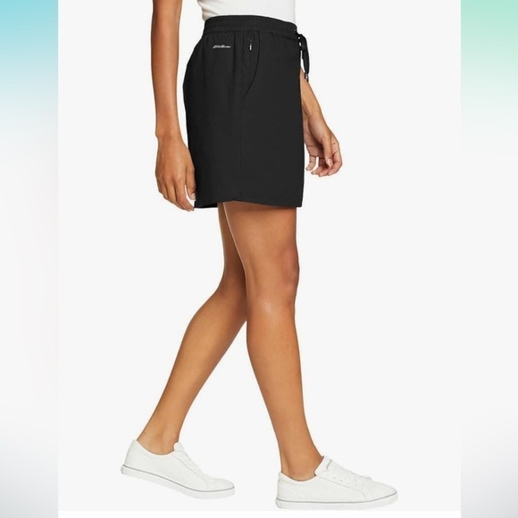 NEW Eddie Bauer Ladies' Tulip Hem Skort Black - Size L - Picture 2 of 12